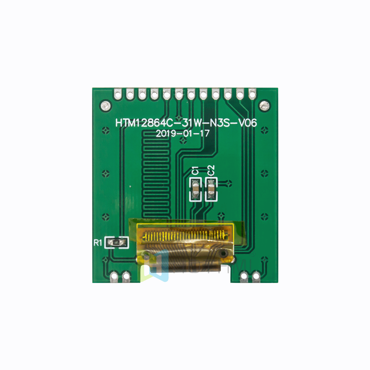 1.7-inch graphic dot matrix module/128x64 resolution/red, green and blue backlight/ST7567 control chip/SPI