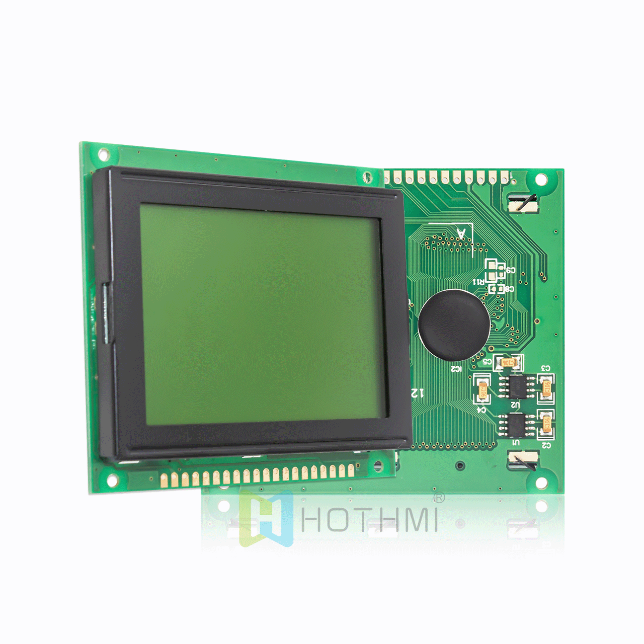 3" Yellow Green Graphic LCD Display/128x64 Graphic LCD Display Module/For Arduino/KS0108 or compatible