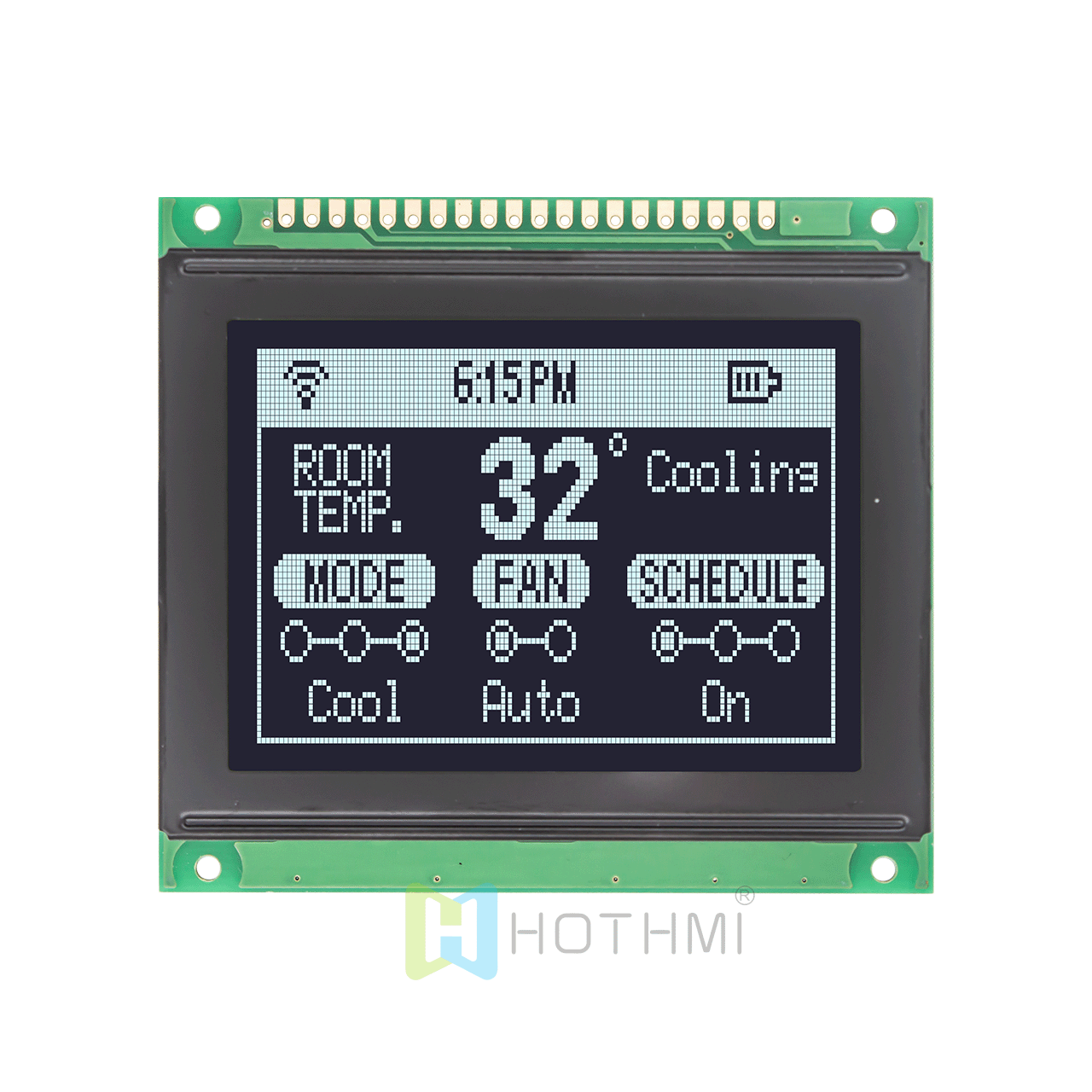 3 inch Arduino Graphic LCD Display | 128x64 Graphic Dot Matrix LCD Module | Compatible with KS0108 | DFSTN Negative Display