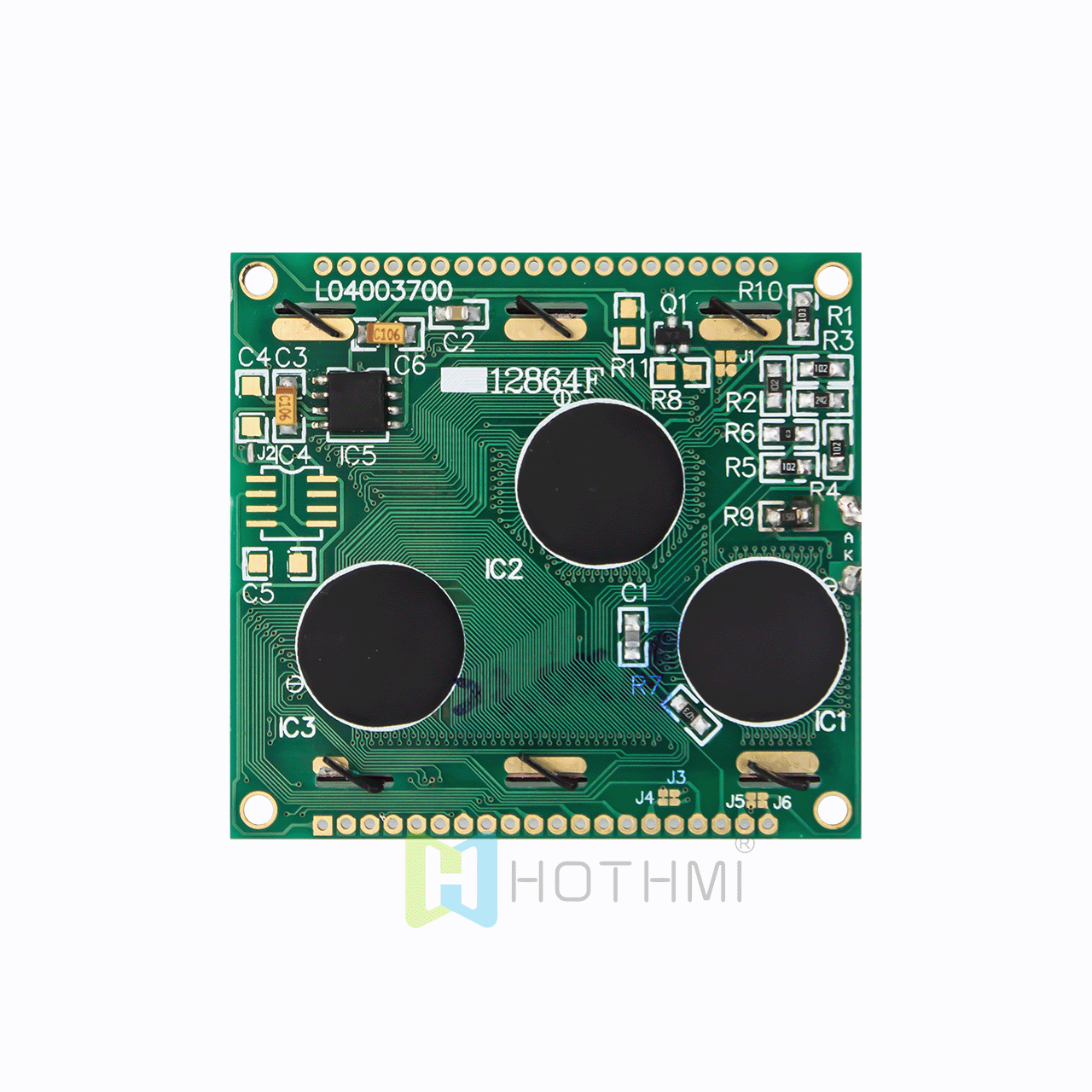 2.0-inch graphic dot matrix module/128x64 resolution/white text on black background/KS108 or AIP31108 control chip/SPI