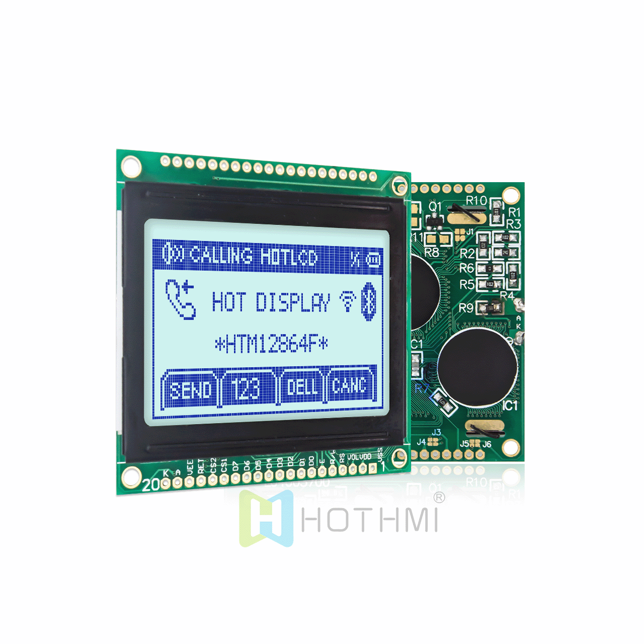 2 Inch 128x64 Graphic LCD Module With White Backlight For Arduino