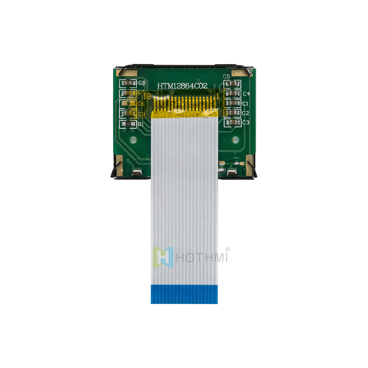 1.7-inch LCD12864 LCD screen/LCM128x64 graphic dot matrix module/white text on black background/MCU interface