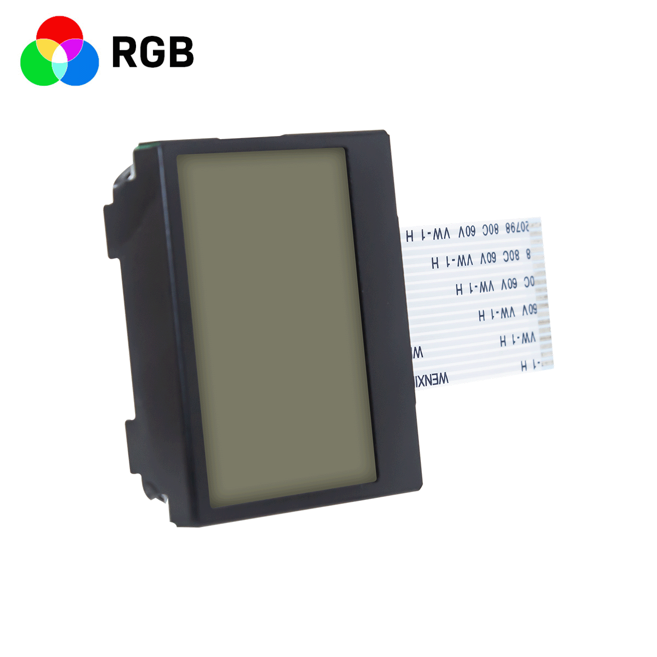 1.7-inch industrial control LCD display/128x64 graphic dot matrix LCD module/red, green and blue backlight/FSTN+/transmissive polarizer