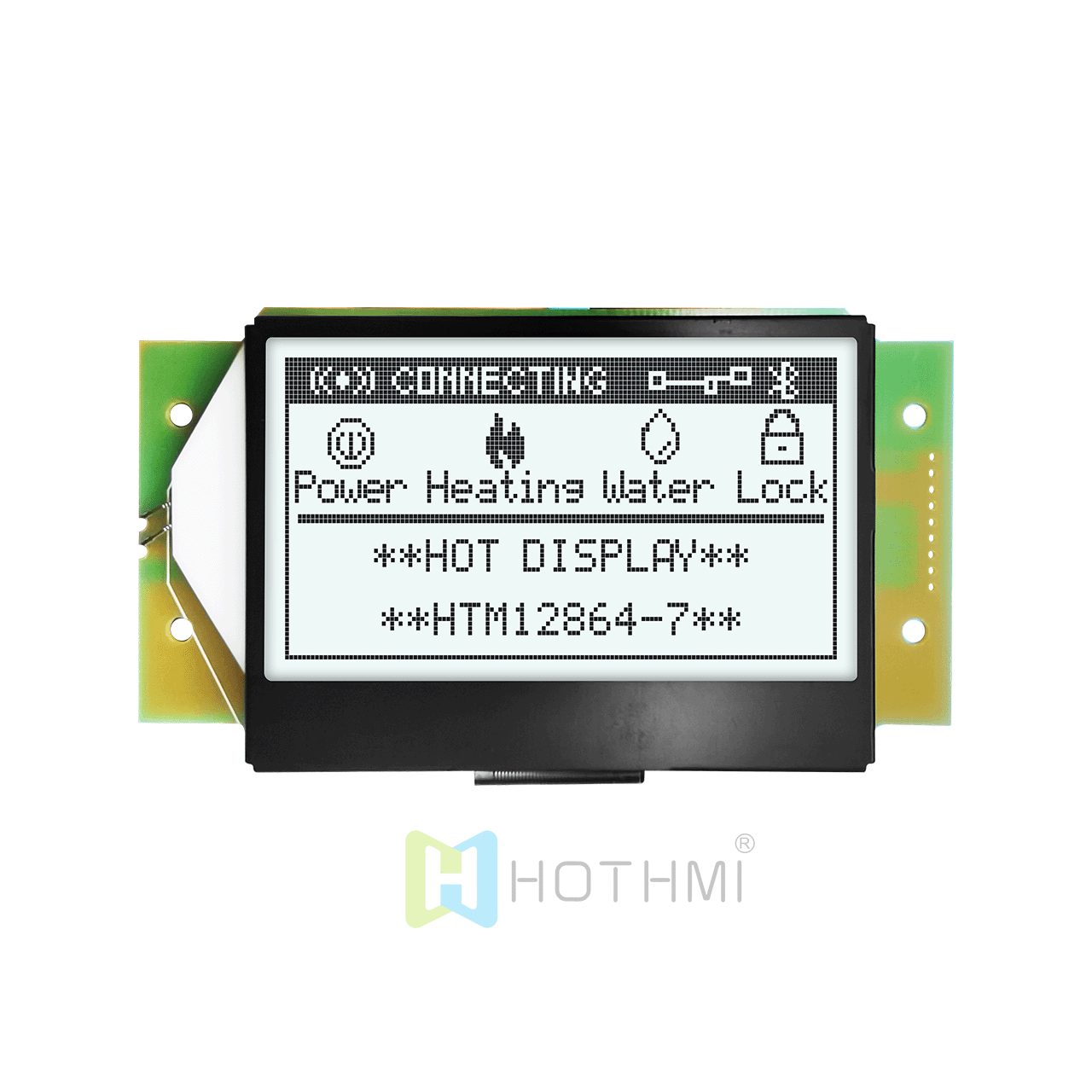 3 inch 128x64 graphic LCD Display module with black on white