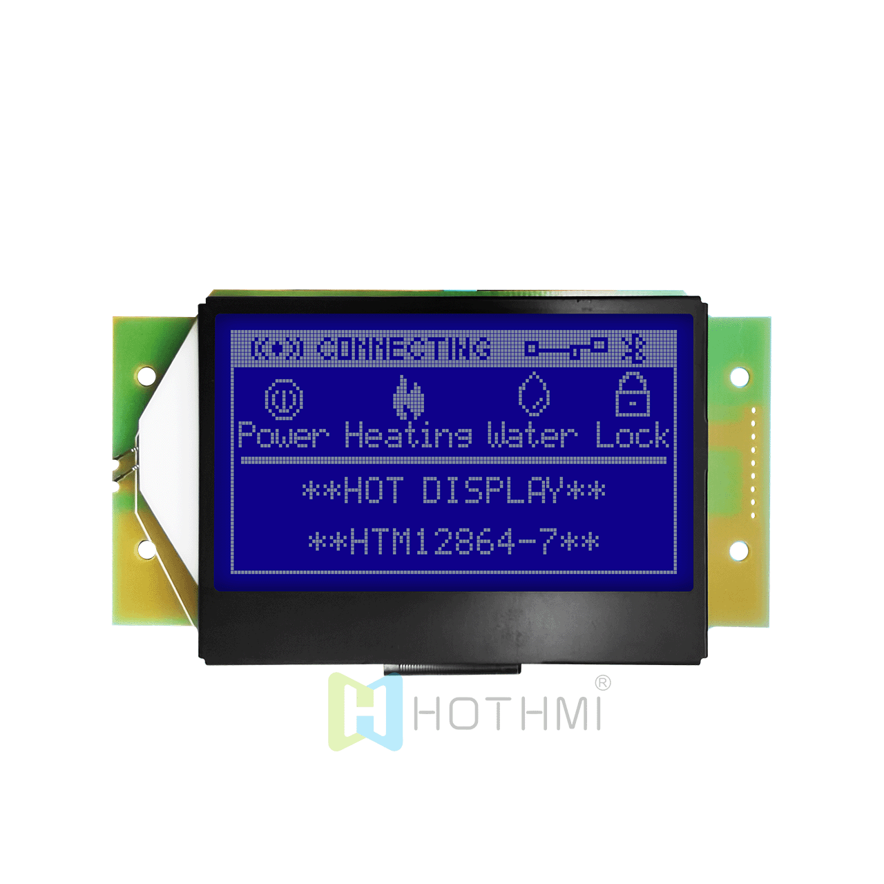 3" Blue Background White Font 128x64 Graphic LCD Display Module | ST7565R | SPI for Arduino