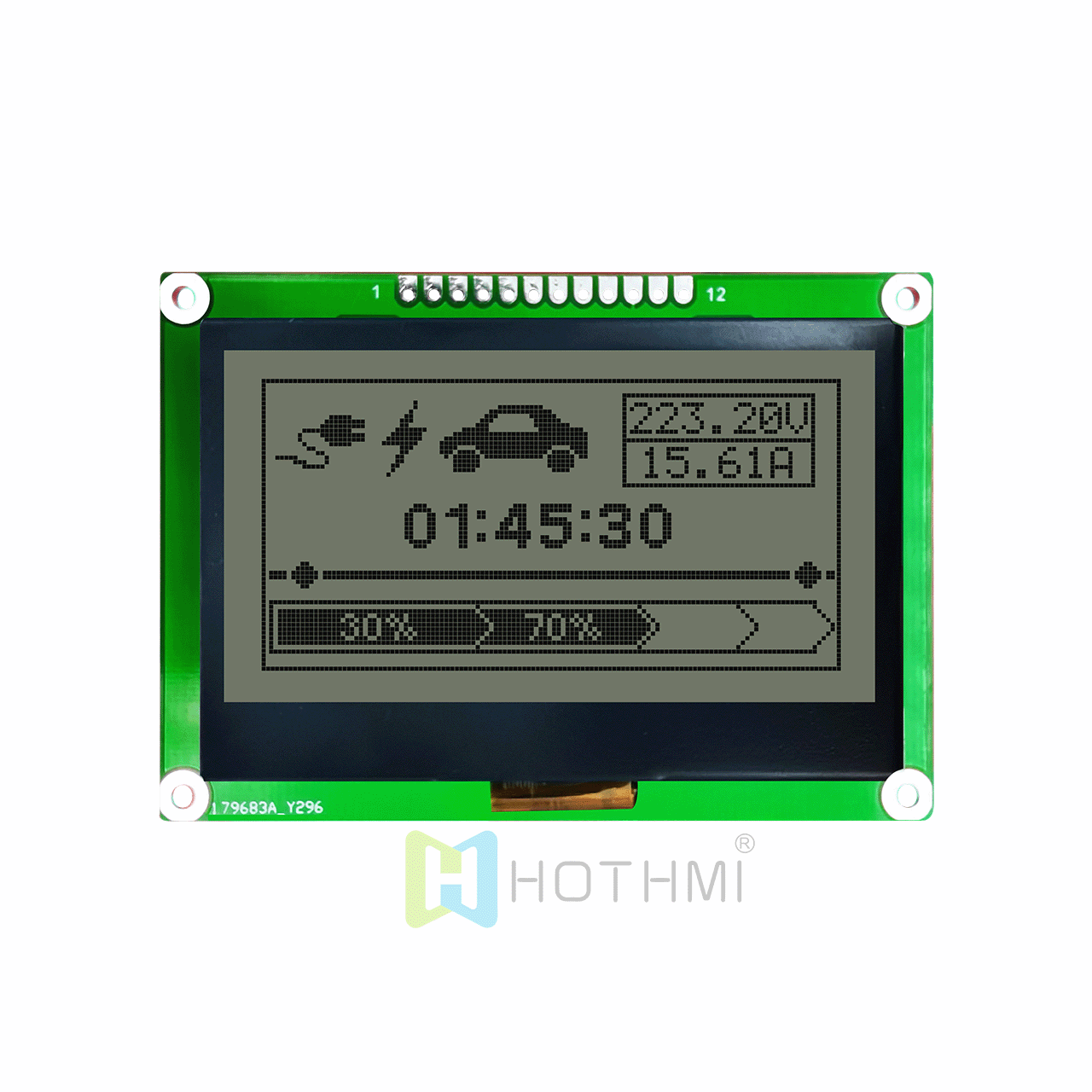 2.7-inch LCD128 x 64 graphic LCD screen/LCM128x64 graphic dot matrix module/white background gray characters/Arduino/ST7567 controller