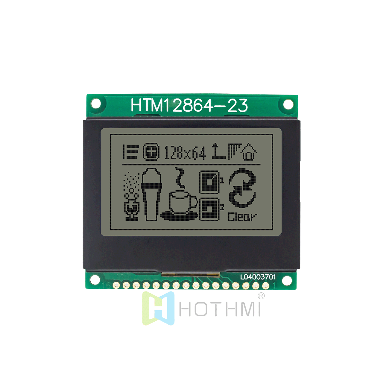 2.0 Inch Graphic LCD Module | ST7565 Controller With White Backlight