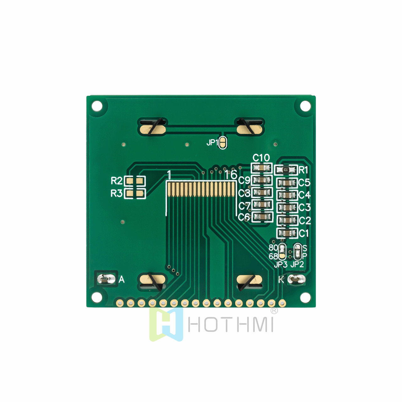 2.0 inch LCD graphic module/128x64 dot matrix yellow-green graphic LCD/STN+/3.3v/MCU interface