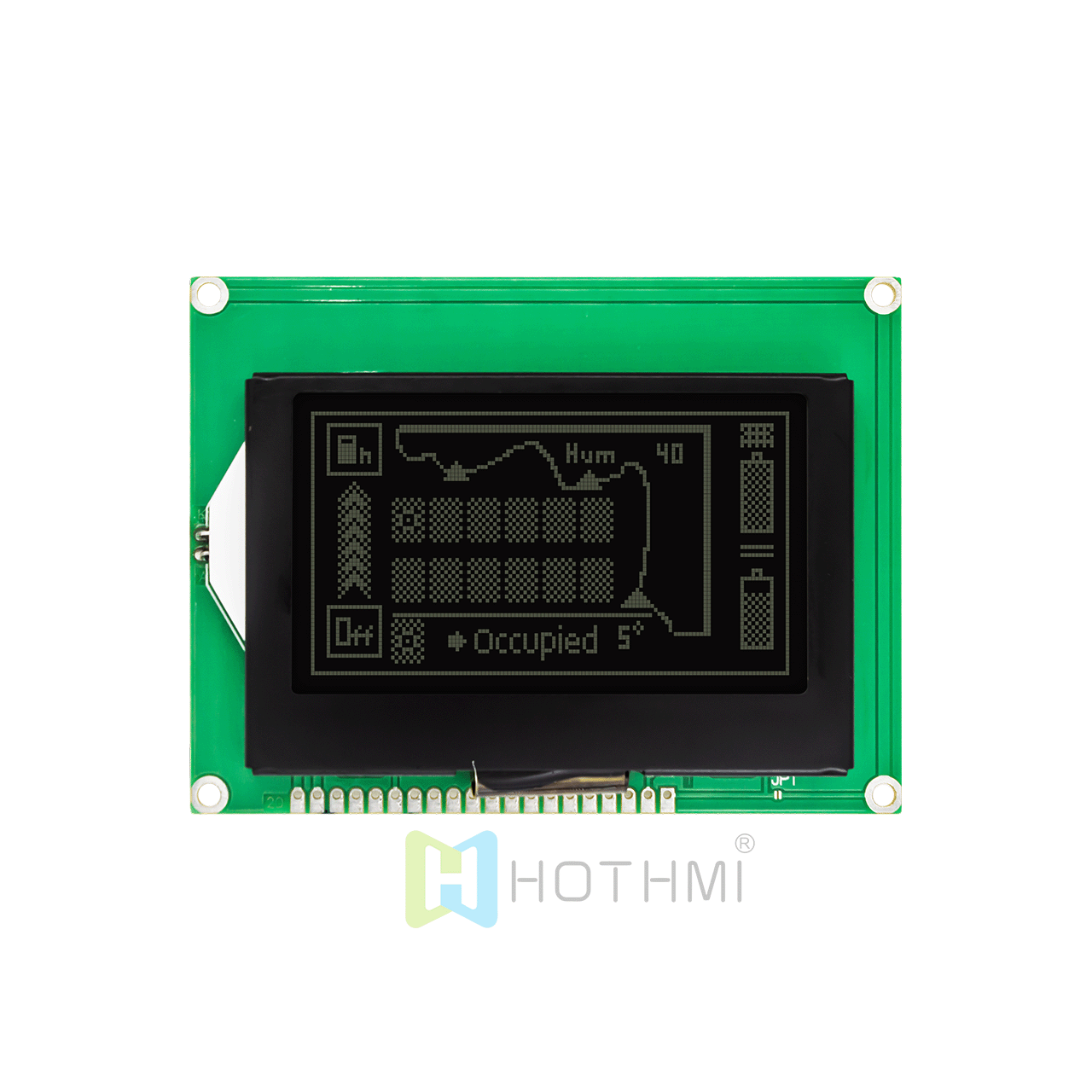 3-inch 128x64LCD graphic LCD module | 5.0v | 128X64 graphic LCD display | DFSTN negative display white backlight | ST7565R controller