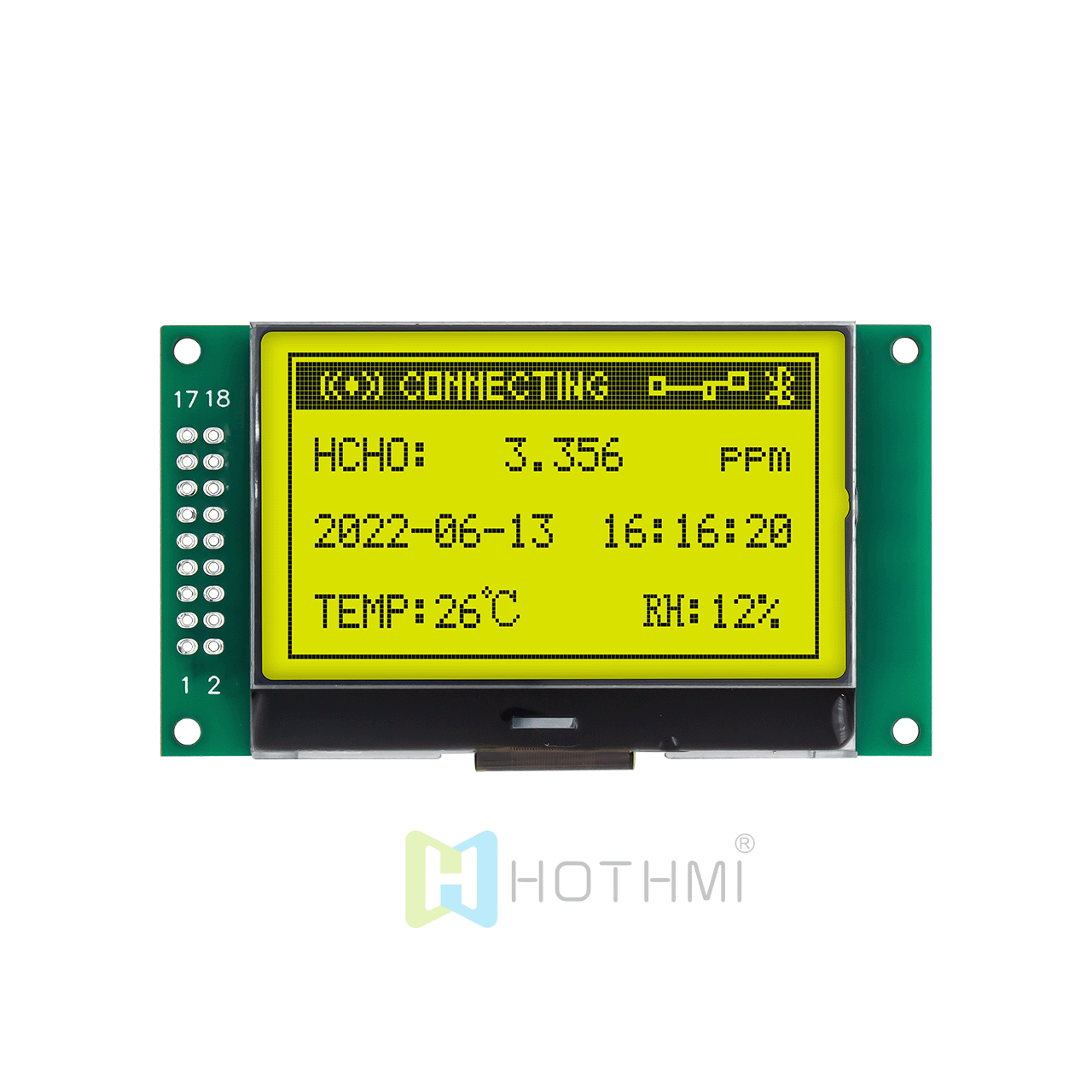 2.4 inch 132x64 LCD graphic liquid crystal module/yellow-green graphic LCD/ST7565 controller/can be used with Arduino