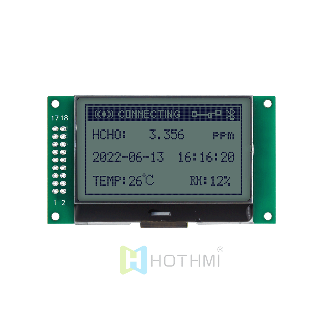 2.4 inch 132x64 LCD graphic liquid crystal module/yellow-green graphic LCD/ST7565 controller/can be used with Arduino