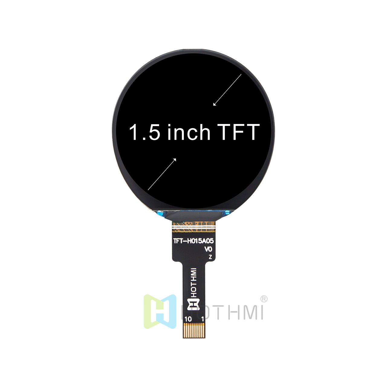 1.5 Inch Round TFT LCD Display | 360x360 Resolution With ST77916 Controller