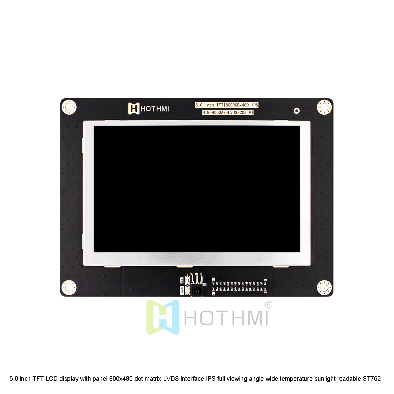 5.0 Inch TFT LCD Display Module | 800x480 Resolution LVDS Interface