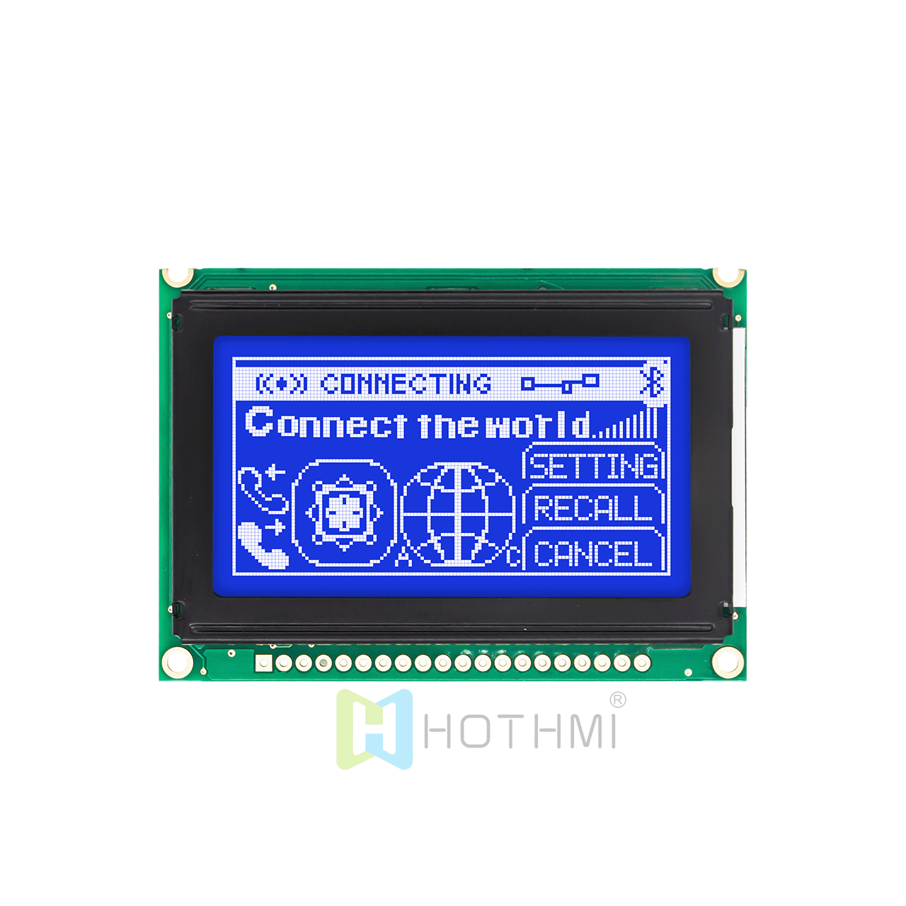 2.7 inch STN negative display blue background white text 128x64 graphic LCD display module | MCU | for Arduino