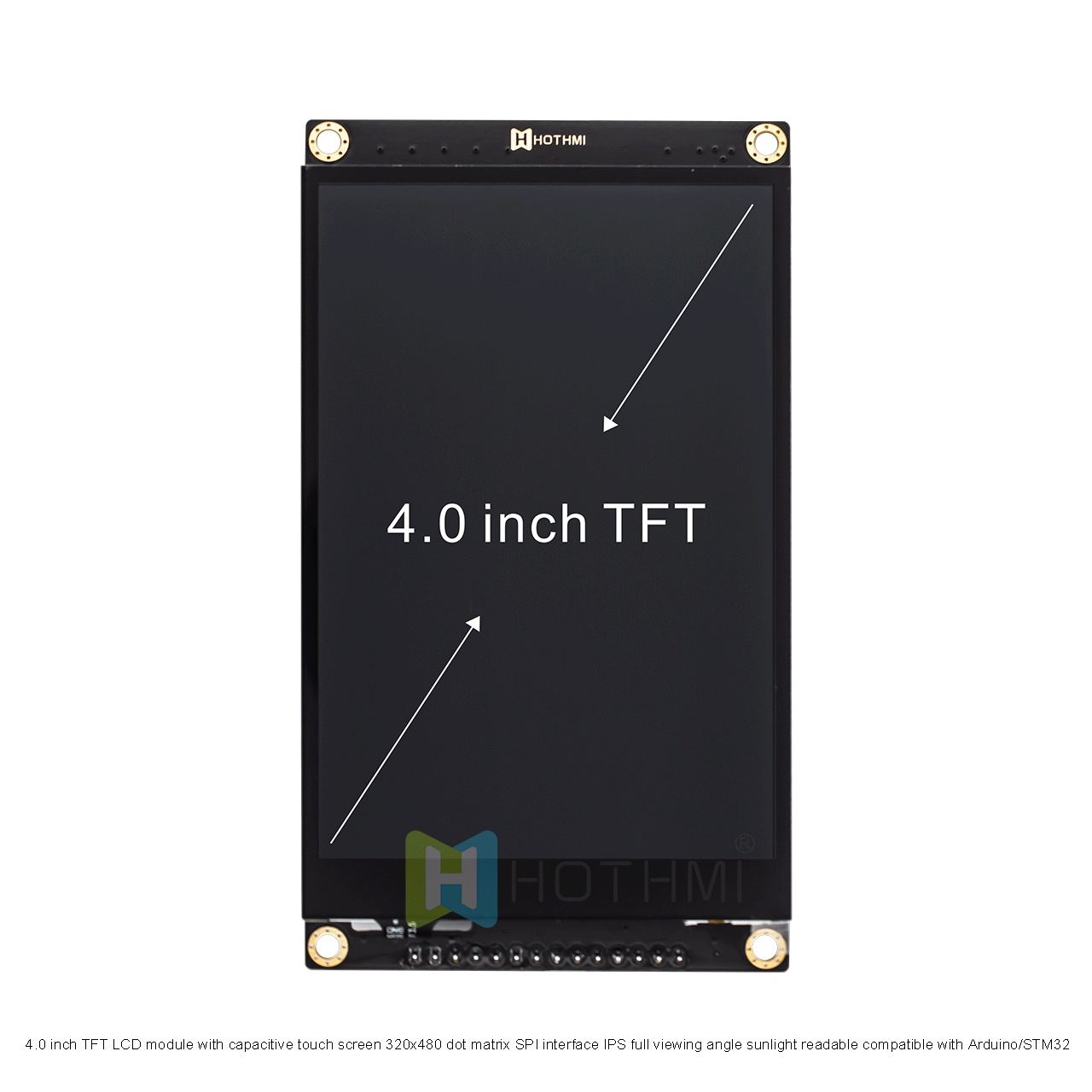 4.0 Inch TFT LCD Module With Capacitive Touch Screen | 320x480 Resolution With SPI Interface