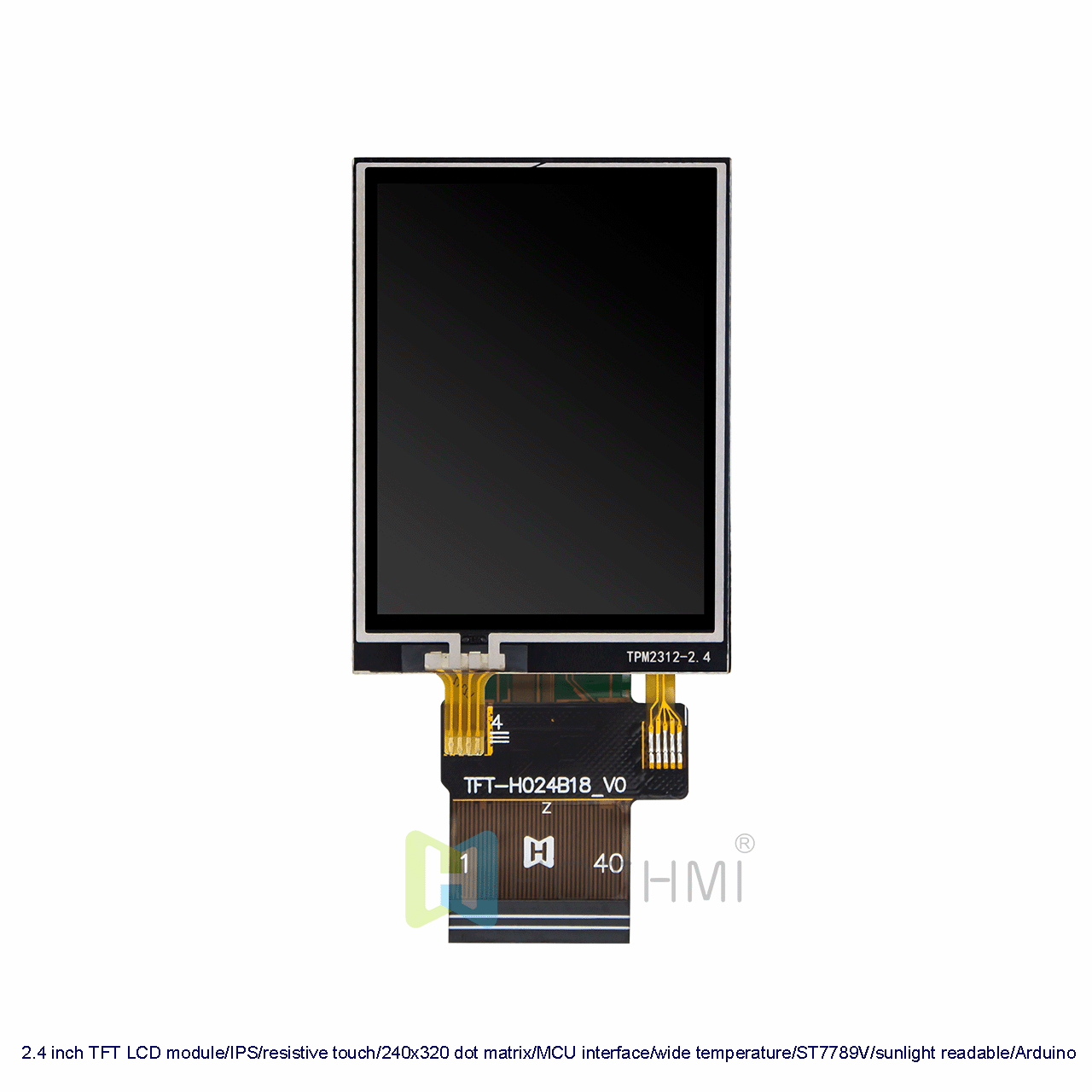 2.4 inch TFT LCD Module With Resistive Touchscreen For Arduino
