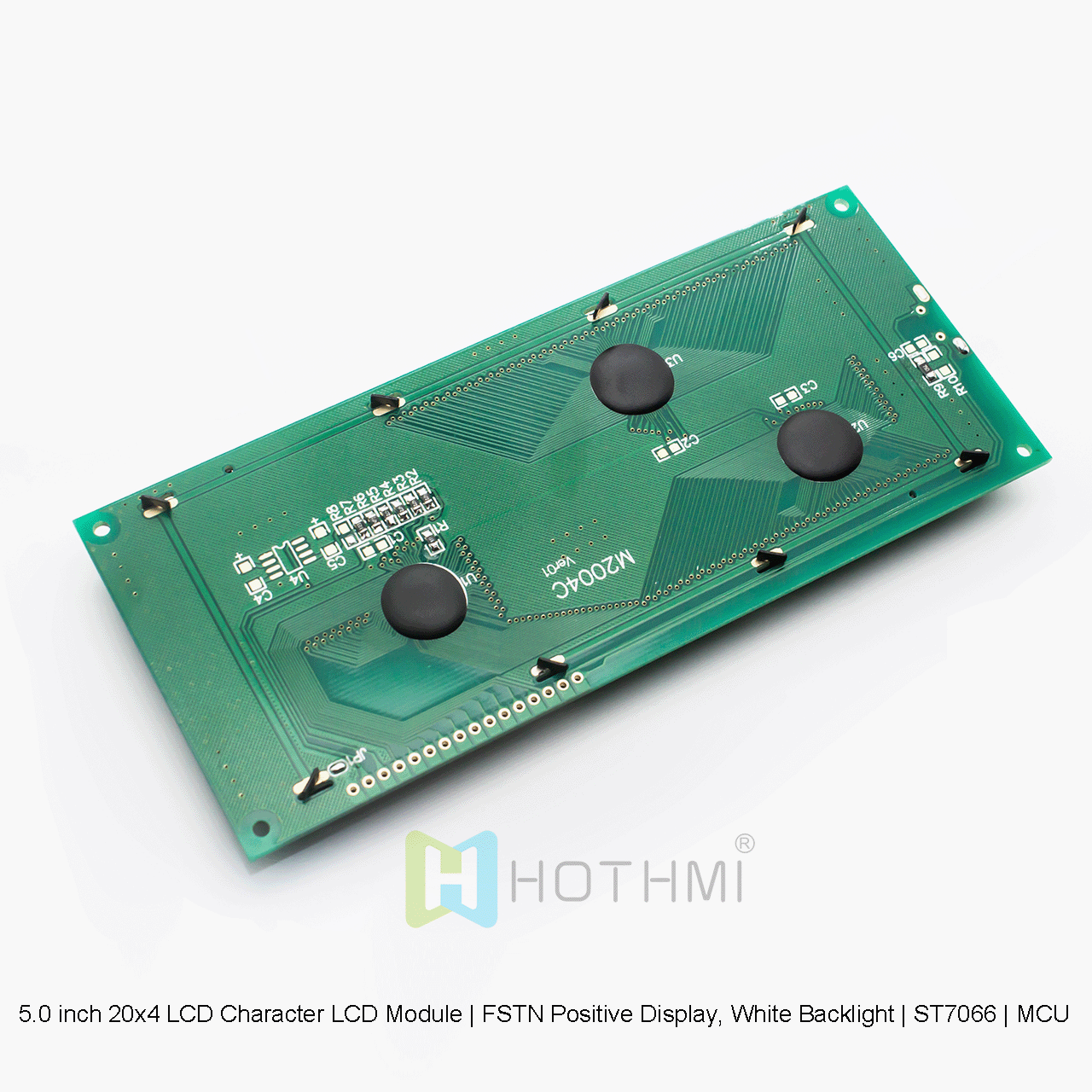 5.0 inch 20x4 LCD Character LCD Modules | FSTN Positive Display, White Backlight | ST7066 | MCU Interface | Gray Characters on White Background Arduino