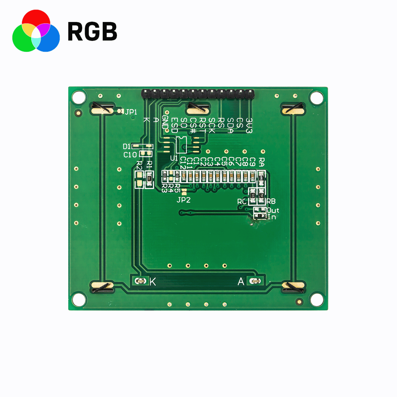 5.1 inch 128 x 64 Graphic LCD Module | FSTN Positive Display | MCU | RGB Red Green Blue Backlight | S6B0108 Controller | Arduino | Fully Transmissive Polaroid