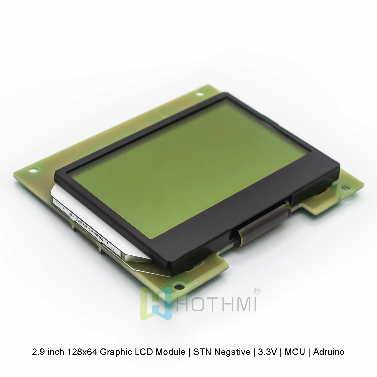 2.9 inch 128x64 Graphic LCD Module | STN Positive | 3.3V | MCU | Arduino