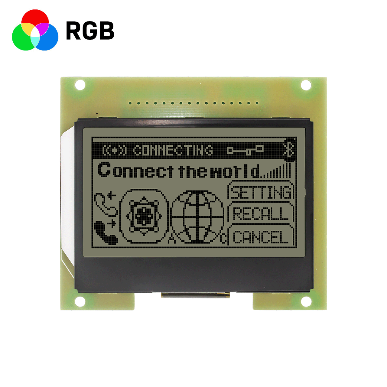 2.9 inch 128x64 LCD Graphic LCD Display Module | FSTN Positive RGB Backlight | 3.3V | MCU | Arduino | ST7565R | Transmissive Polarizer