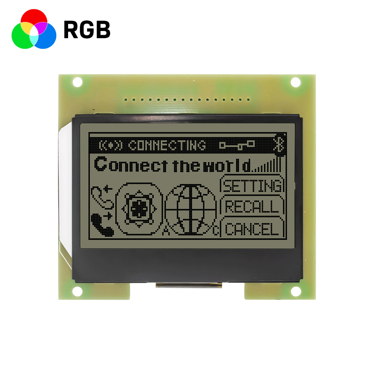 2.9 inch 128x64 LCD Graphic LCD Display Module | FSTN Positive RGB Backlight | 3.3V | MCU | Arduino | ST7565R | Transmissive Polarizer