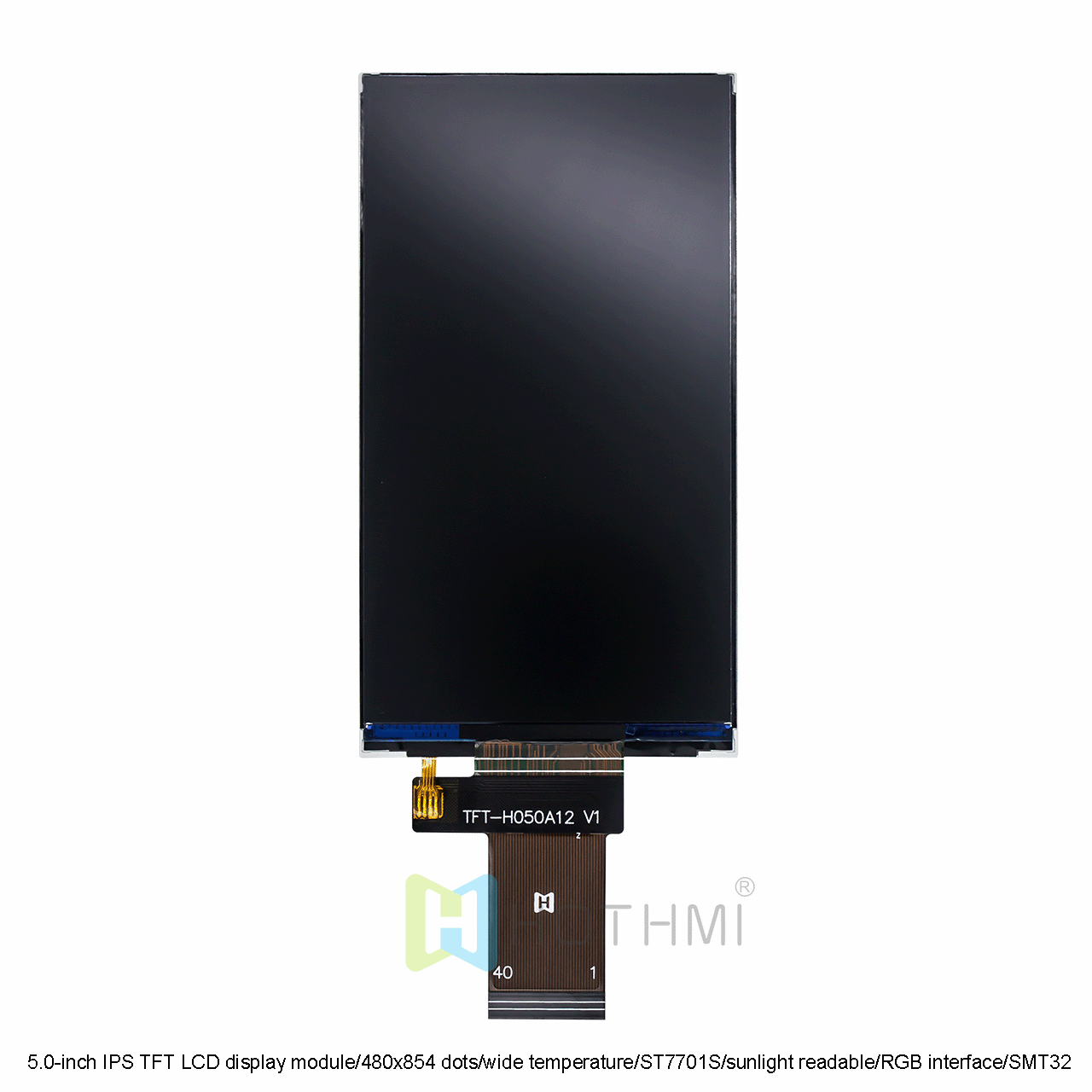 5.0" 480x854 TFT LCD Display Module With ST7701S Controller
