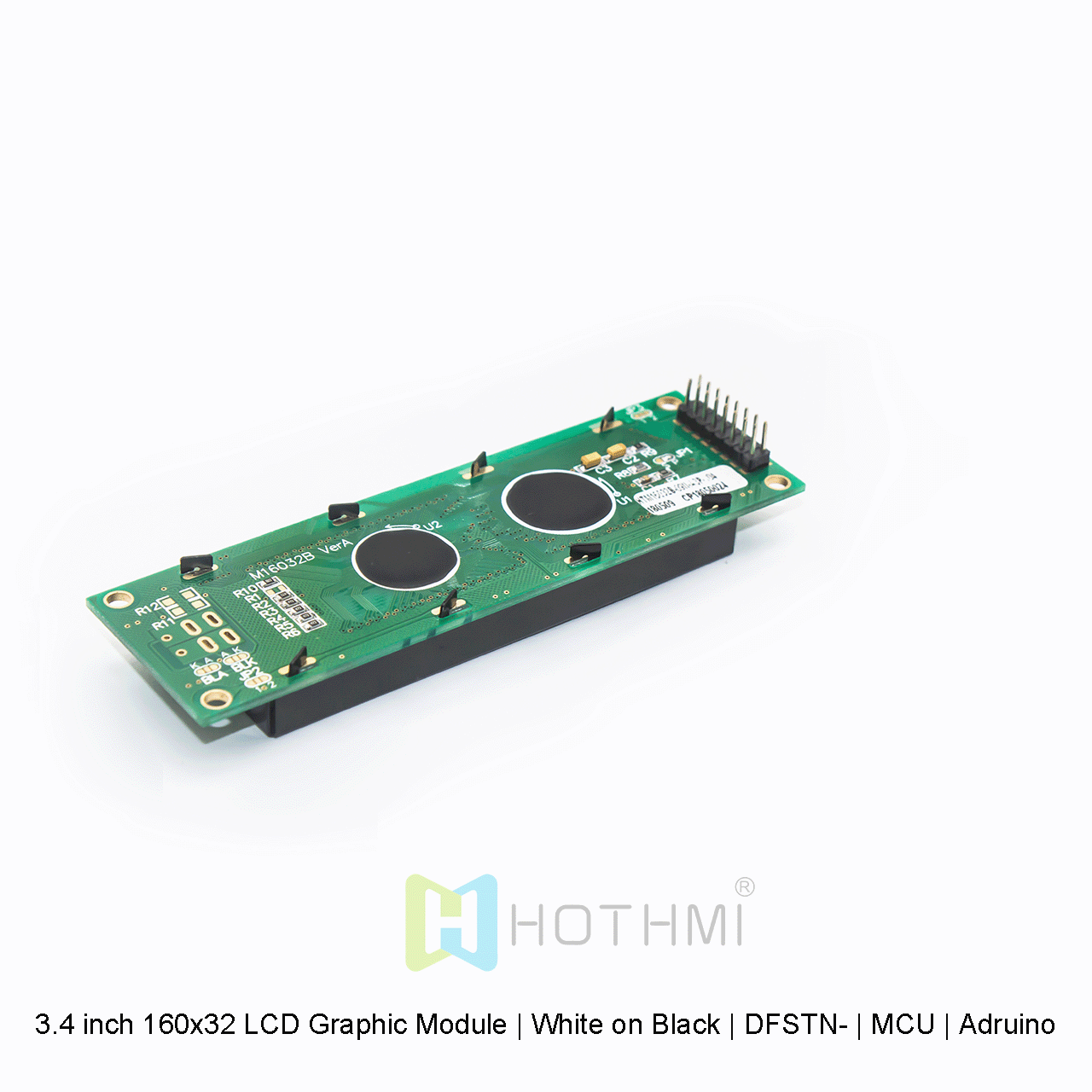 3.4 inch 160x32 LCD Graphic Module | White on Black | DFSTN- | MCU | Arduino