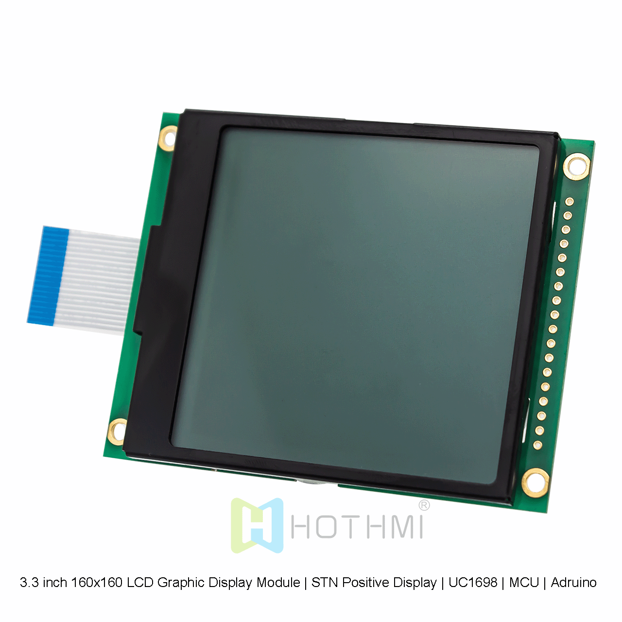 3.3 inch 160x160 LCD Graphic Display Module | STN Positive Display | UC1698 | MCU | Arduino