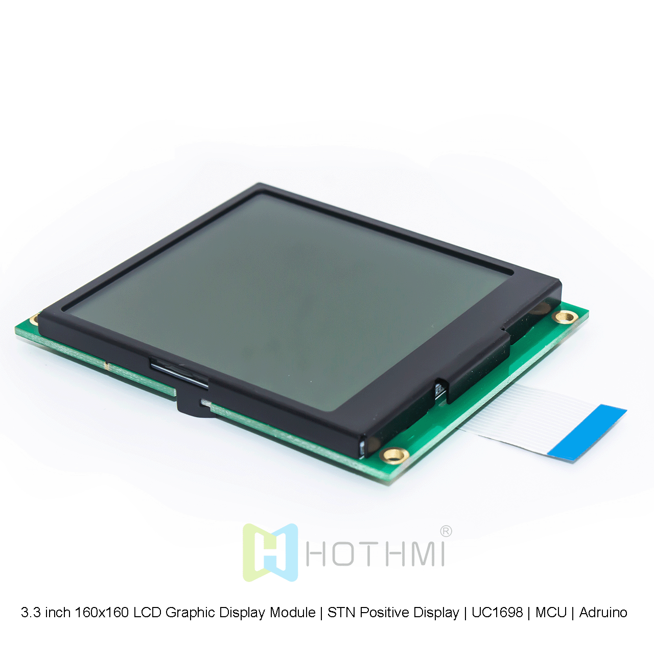 3.3 inch 160x160 LCD Graphic Display Module | STN Positive Display | UC1698 | MCU | Arduino