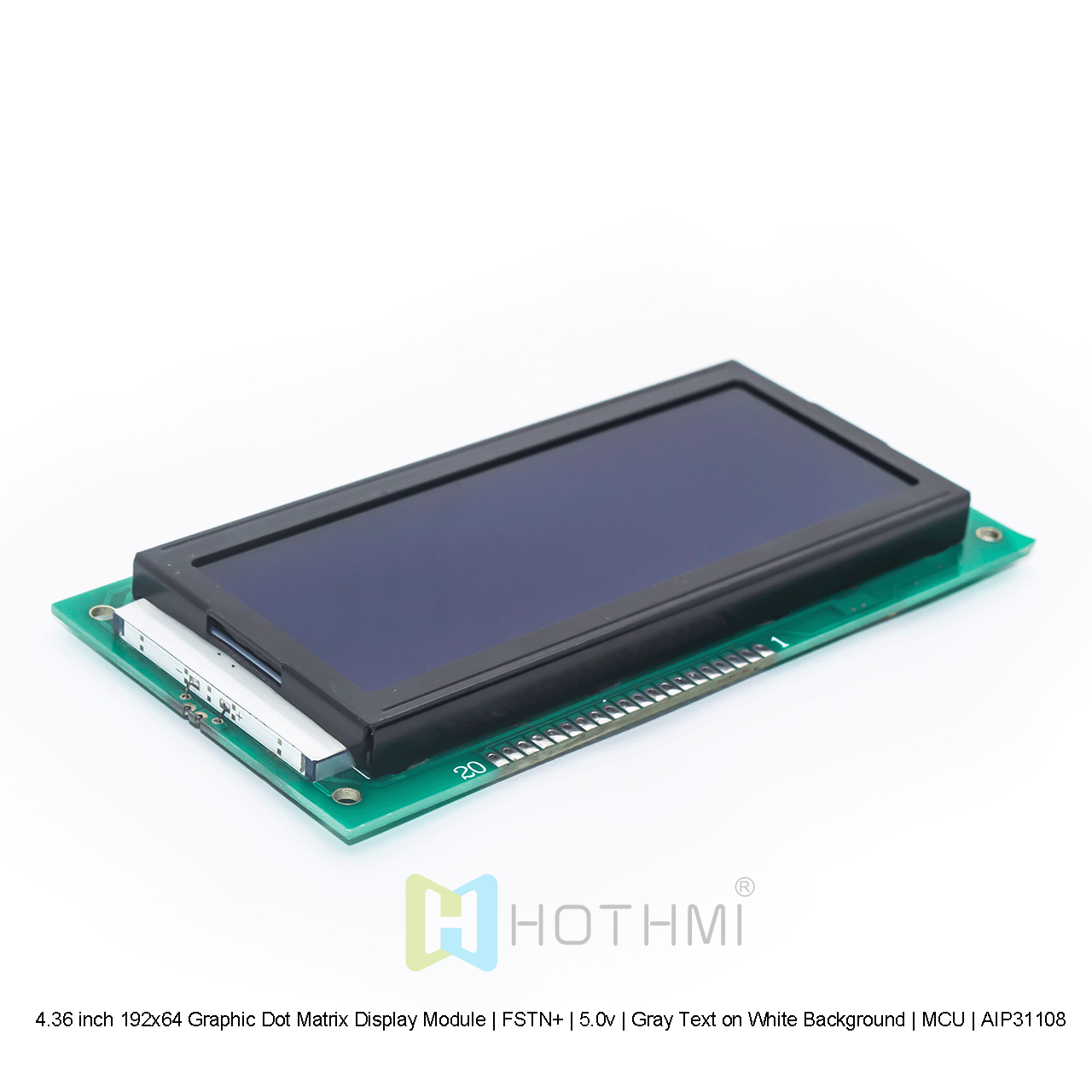 192x64 Graphic LCD Module | FSTN+With White Backlight
