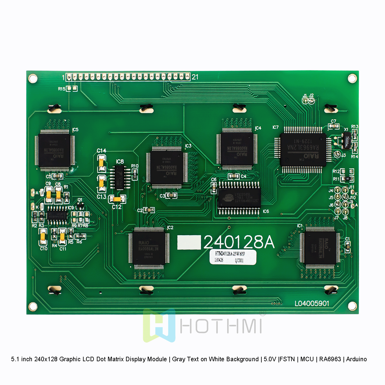 240x128 Graphic LCD Display Module | FSTN+With White Backlight RA6963 For Arduino