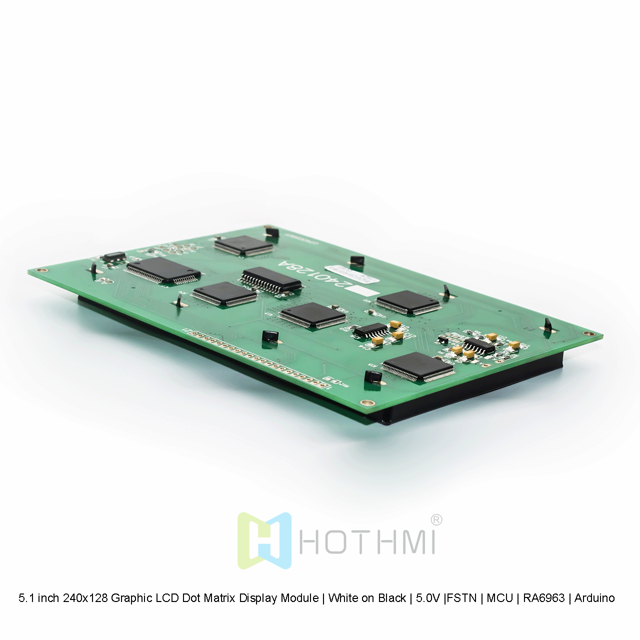 5.1 inch 240x128 Graphic LCD Dot Matrix Display Module | White on Black | 5.0V |FSTN | MCU | RA6963 | Arduino
