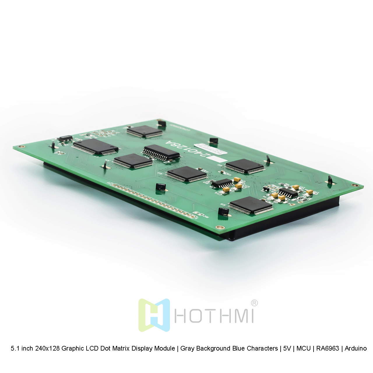 5.1 inch 240x128 Graphic LCD Dot Matrix Display Module | Gray Background Blue Characters | 5V | MCU | RA6963 | Arduino
