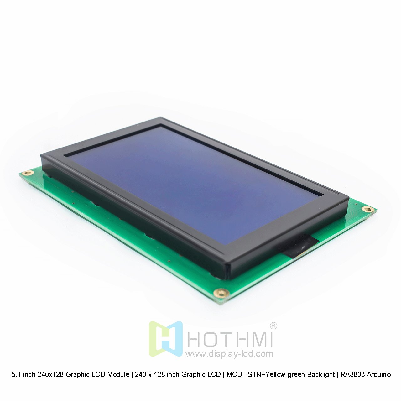 5.1 inch 240x128 Graphic LCD Module | 240 x 128 inch Graphic LCD | MCU | STN+Yellow-green Backlight | RA8803 Arduino