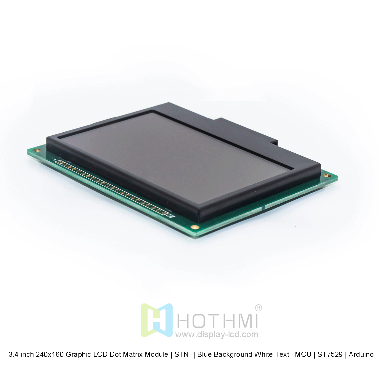 3.4 inch 240x160 Graphic LCD Dot Matrix Module | STN- | Blue Background White Text | MCU | ST7529 | Arduino