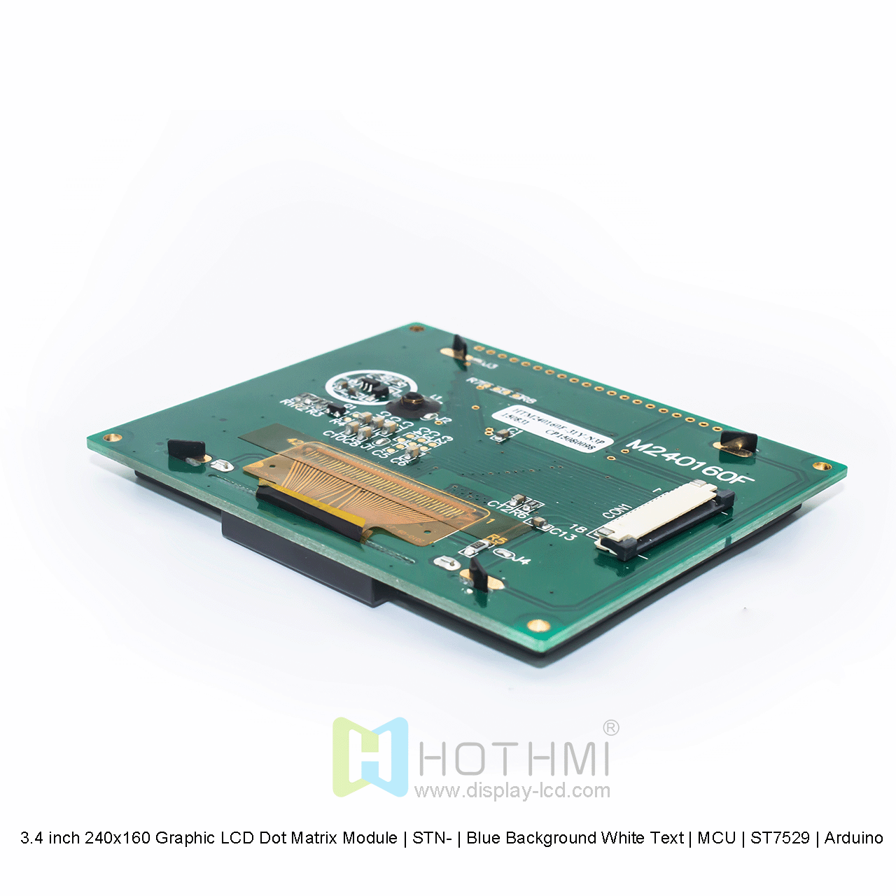 3.4 inch 240x160 Graphic LCD Dot Matrix Module | STN- | Blue Background White Text | MCU | ST7529 | Arduino
