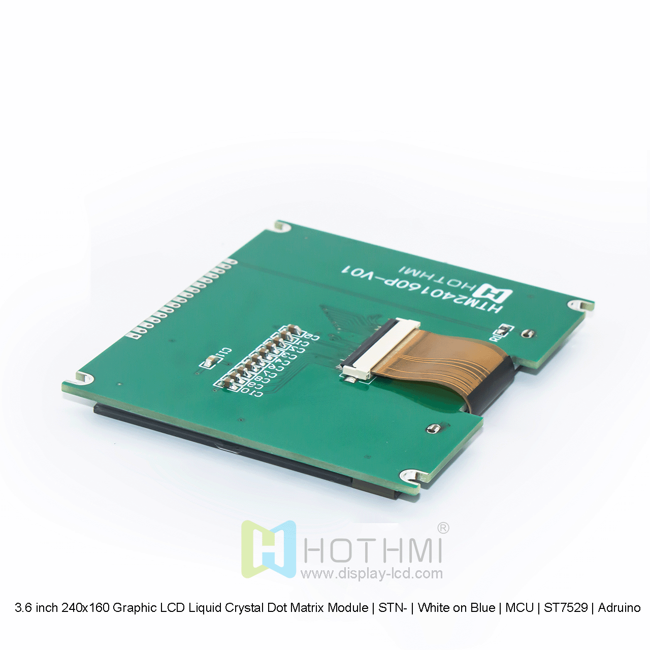 3.6 inch 240x160 Graphic LCD Liquid Crystal Dot Matrix Module | STN- | White on Blue | MCU | ST7529 | Arduino