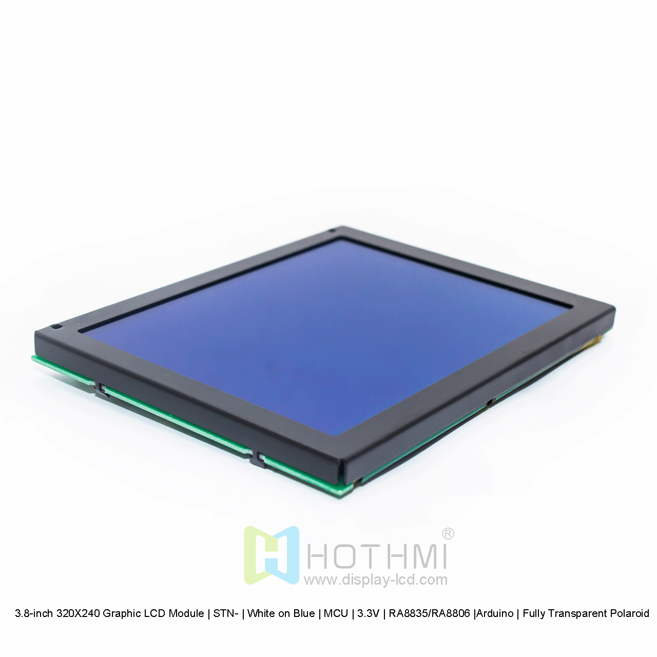 3.8 inch 320X240 Graphic LCD Module | STN+Yellow-Green | Yellow-Green Backlight | MCU |RA8835/RA8806 |Arduino