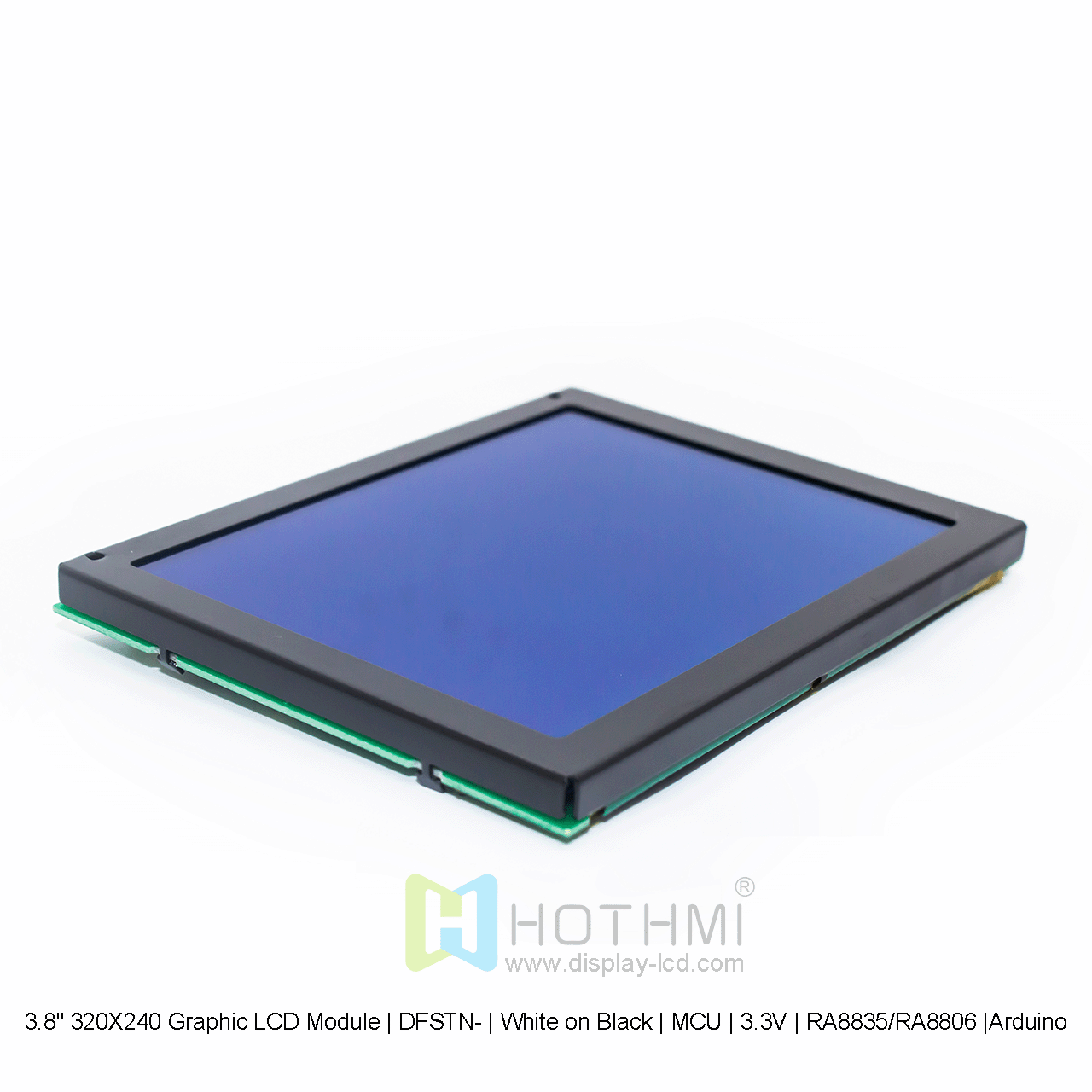 3.8" 320X240 Graphic LCD Module | DFSTN- | White on Black | MCU | 3.3V | RA8835/RA8806 |Arduino