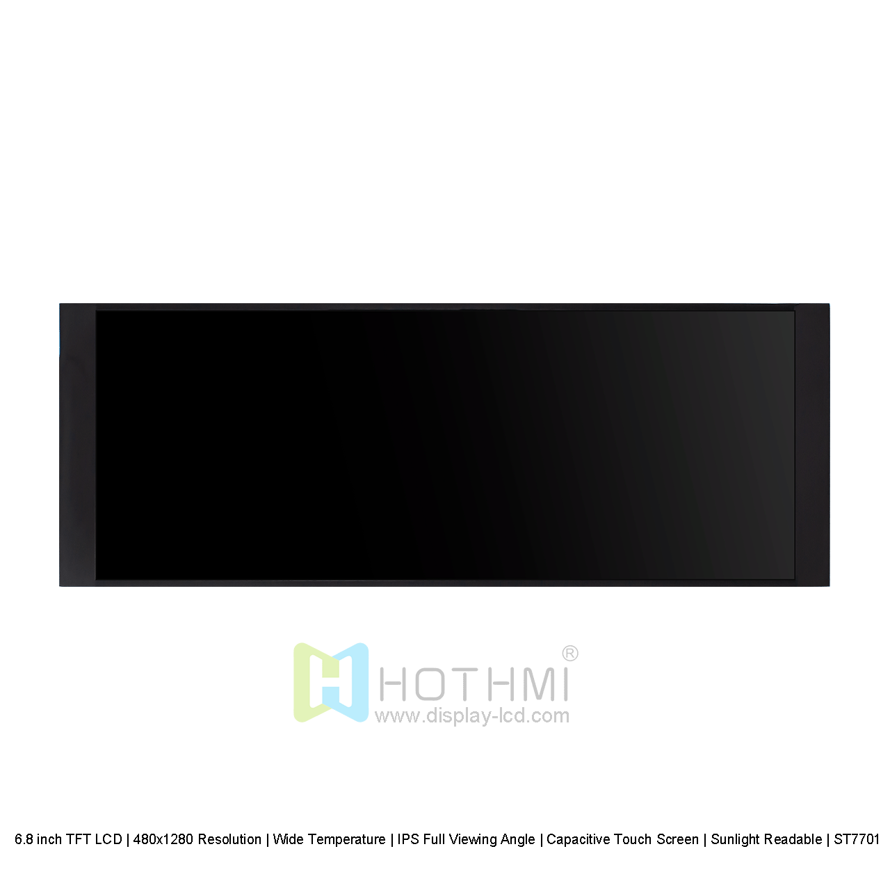 Sunlight Readable 6.8-inch TFT LCD Display | 480x1280 Resolution