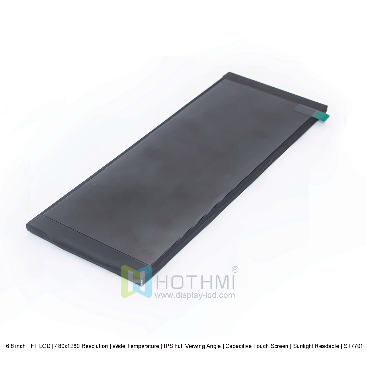 Sunlight Readable 6.8-inch TFT LCD Display | 480x1280 Resolution
