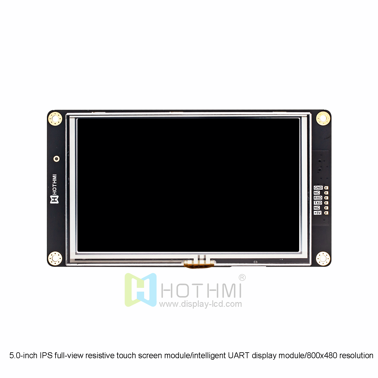 5 Inch Smart TFT LCD Module | UART Resistive Touch Screen