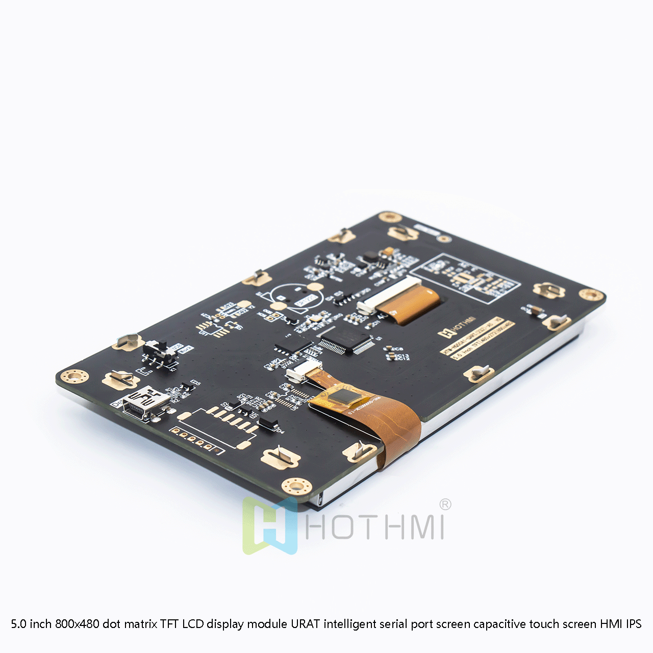 5" Capacitive Touchscreen TFT LCD Display Module | 800x480 UART Interface