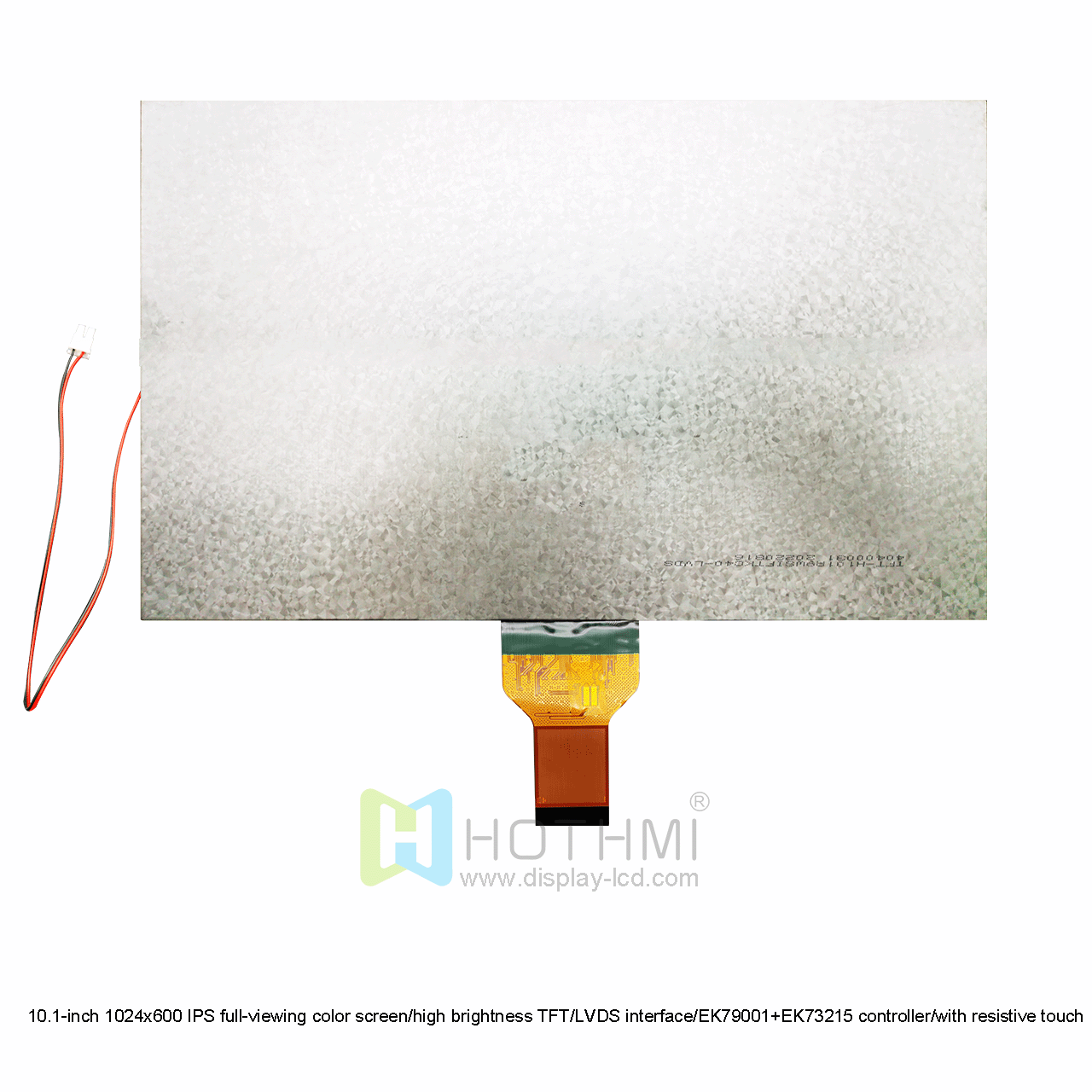 10.1 Inch Resistive TFT LCD Display With 1024x600 Resolution