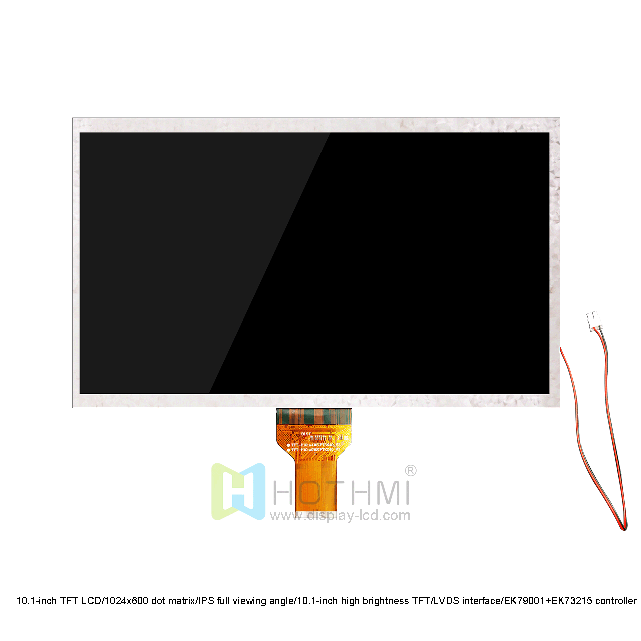10.1 Inch Sunlight Readable TFT LCD Display With LVDS Interface