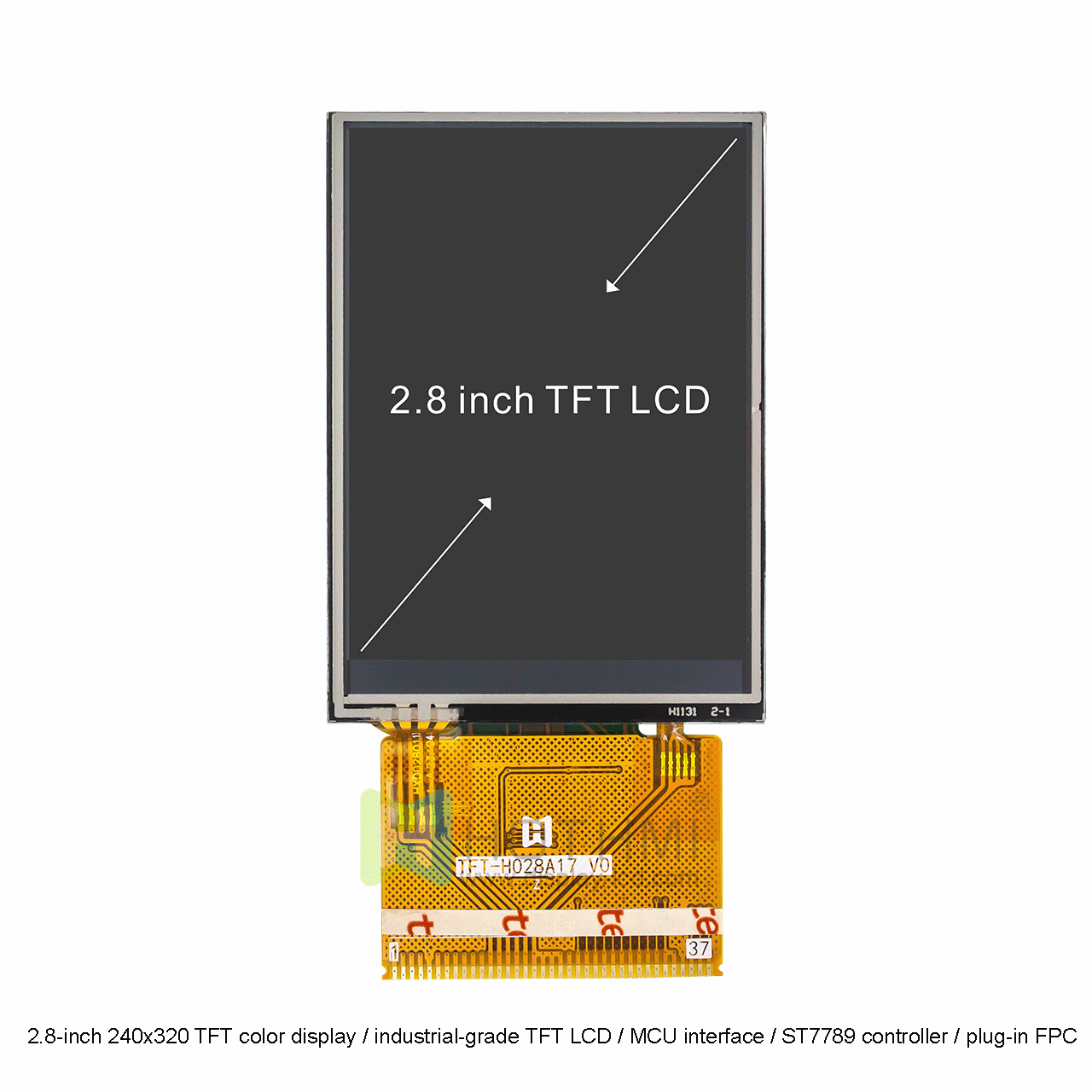 2.8 Inch TFT Display With Resistive Touch Panel | ST7789 Controller
