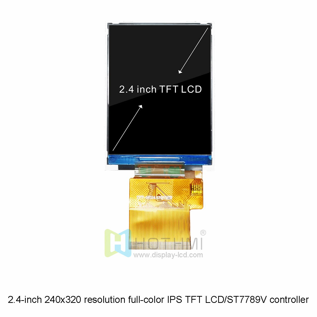 High Brightness 2.4 inch IPS TFT LCD Display | With ST7789V Controller
