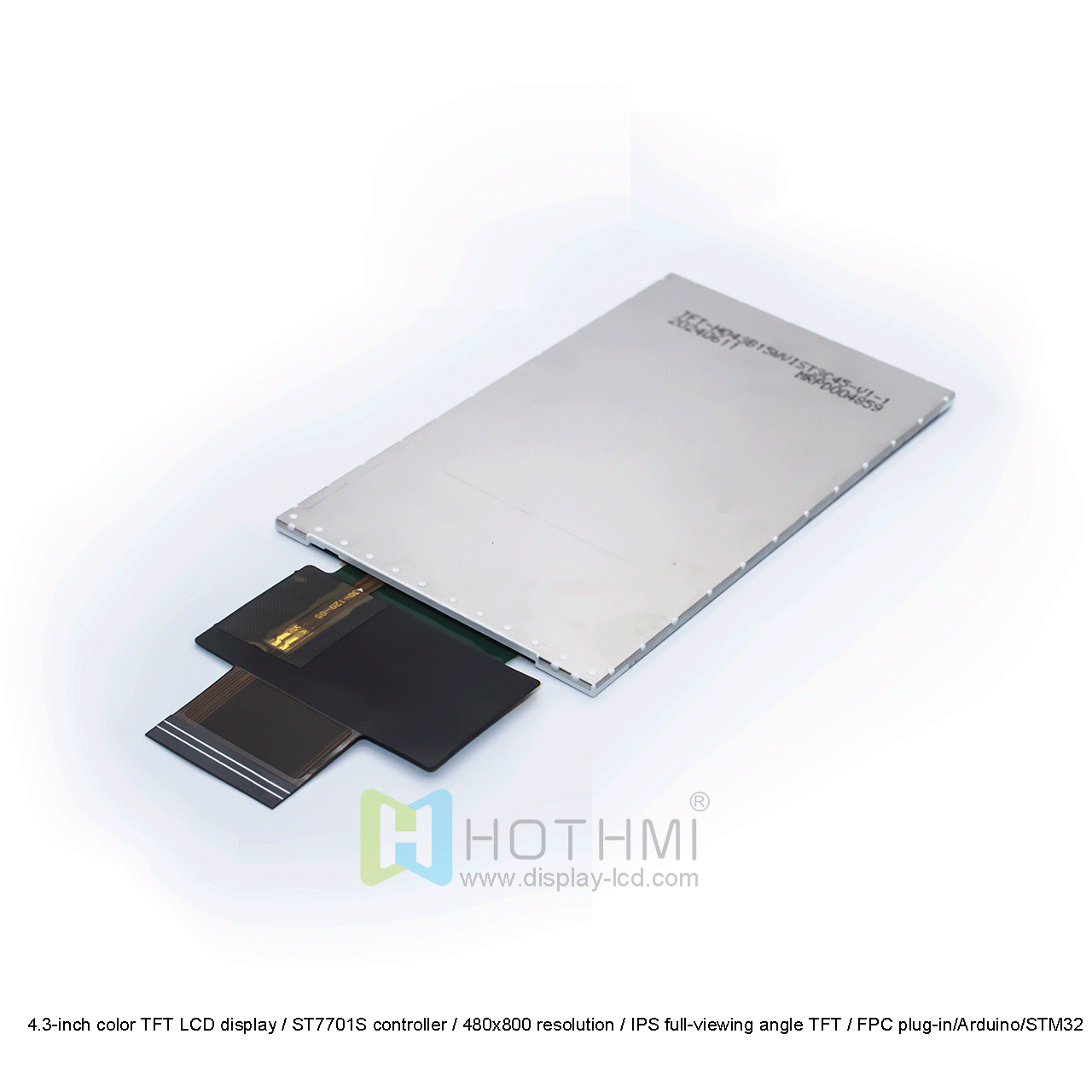 4.3 Inch 480x800 TFT LCD Display With ST7701S Controller