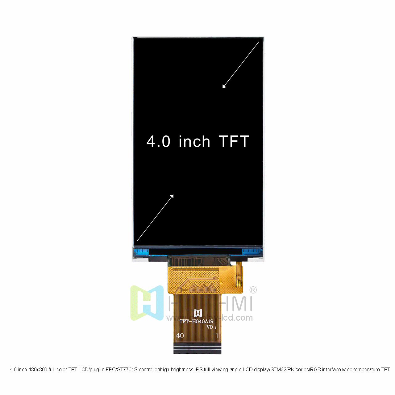 4 Inch IPS TFT LCD Display With ST7701S Controller
