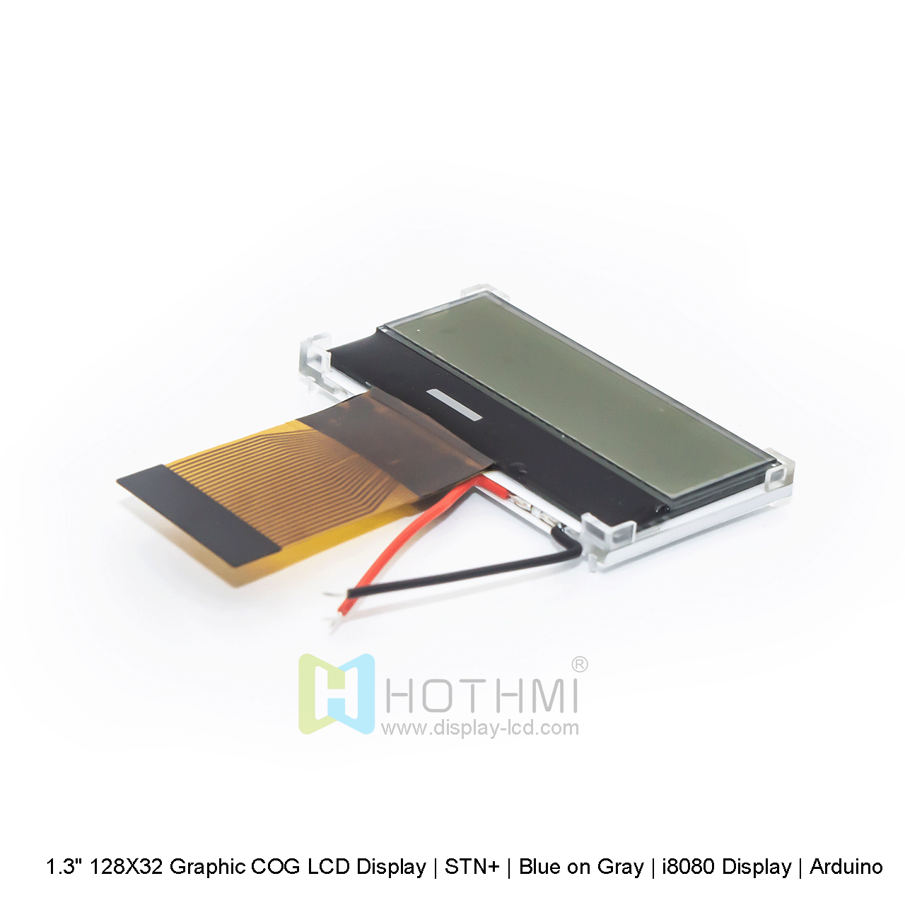 Graphic COG LCD Display 1.3" 128X32 | STN+ | Blue on Gray Arduino